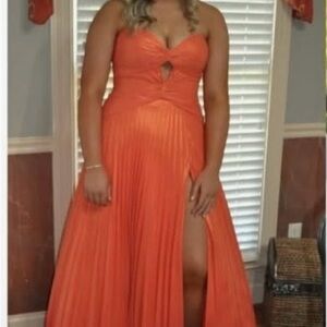 Vibrant Orange Formal Dress